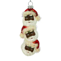 Flash Sale 🔔 Stacked Santa Heads Ornament by Ashland® 💯 -Outlet Yuletide Joy Store 10698535 2