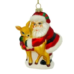 Best reviews of ❤️ Santa with Deer Ornament by Ashland® 🎉 -Outlet Yuletide Joy Store 10698543 2