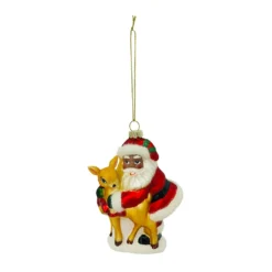 Wholesale 🎉 Santa with Deer Ornament by Ashland® 😍