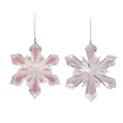Flash Sale 🧨 Assorted Iridescent Acrylic Snowflake Christmas Ornament by Ashland® ❤️