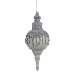 Brand new 🤩 Assorted White Finial Ornament by Ashland® ✨ 8 Brand new 🤩 Assorted White Finial Ornament by Ashland® ✨ -Outlet Yuletide Joy Store 10698613 3