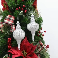 Brand new 🤩 Assorted White Finial Ornament by Ashland® ✨ 9 Brand new 🤩 Assorted White Finial Ornament by Ashland® ✨ -Outlet Yuletide Joy Store 10698613 4