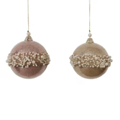 Promo 🔥 Assorted Pearl & Glitter Plastic Ball Ornament by Ashland® 👍