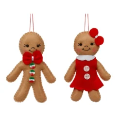 Wholesale 🎉 Assorted Felt Gingerbread Cookie Ornament by Ashland® 😀