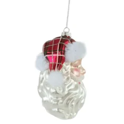 Best Pirce 😉 5" Glass Santa Head Ornament by Ashland® 😀 -Outlet Yuletide Joy Store 10698640 2
