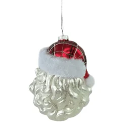 Best Pirce 😉 5" Glass Santa Head Ornament by Ashland® 😀 -Outlet Yuletide Joy Store 10698640 3