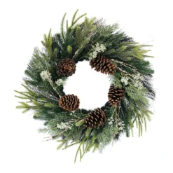 Best Sale ✔️ 22" Pinecone & Pine Mix Outdoor Wreath by Ashland® 🧨