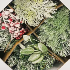 Flash Sale ✨ DIY Snowy Leaf & Berry Wreath Kit by Ashland® ⌛ -Outlet Yuletide Joy Store 10698661 3