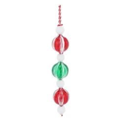 Promo ✔️ Assorted Glass & Wood Peppermint Bubble Ornament by Ashland® 🔥 Christmas ❤️ -Outlet Yuletide Joy Store 10698752 4