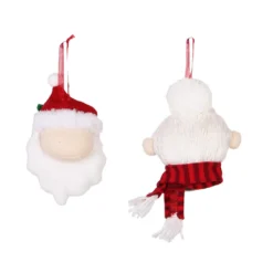 Deals ✨ Assorted Claus Fabric Ornament by Ashland® ⌛ -Outlet Yuletide Joy Store 10698765 2