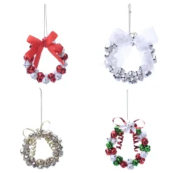 Top 10 ✨ Assorted 4'' Wreath with Bells Collectible Ornament by Ashland® 💯