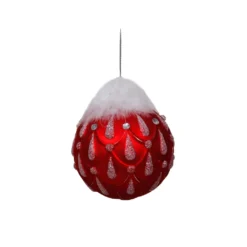 Discount ✔️ Glitter & Feather Glass Ball Ornament by Ashland® 🎉