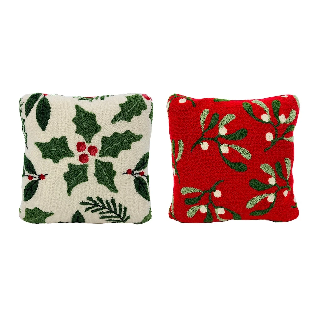 Deals 🌟 Assorted 16'' White/Red Mistletoe Pillow by Ashland® ❤️ 3 Deals 🌟 Assorted 16'' White/Red Mistletoe Pillow by Ashland® ❤️
