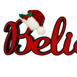 Buy 🎉 17'' Believe with Christmas Hat Tabletop Décor by Ashland® 😍 -Outlet Yuletide Joy Store 10698860 2
