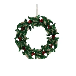 Best deal ✔️ Green Glitter Wreath Ornament by Ashland® ❤️