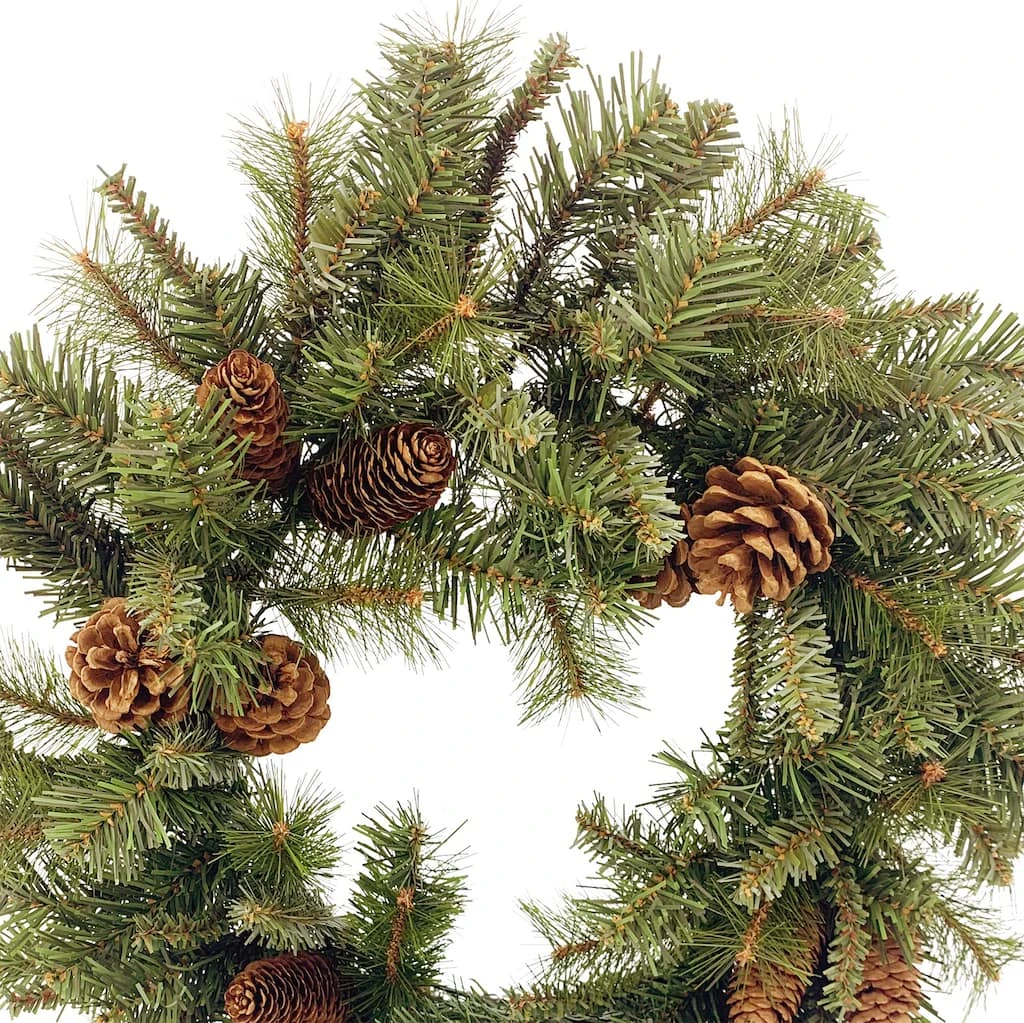 Wholesale ✨ 22" Pine & Pinecone Wreath by Ashland® ❤️ Christmas 🌟 4 Wholesale ✨ 22" Pine & Pinecone Wreath by Ashland® ❤️ Christmas 🌟 - Image 2