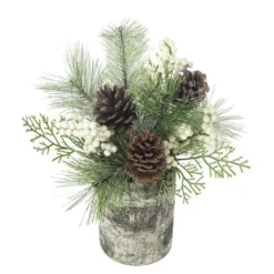 Budget 🌟 11.5" Pine, Berry & Snow Arrangement by Ashland® 🔥 -Outlet Yuletide Joy Store 10698889 2