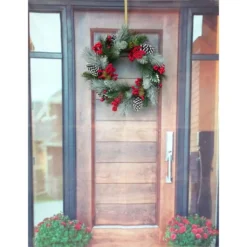 Buy 🎉 24" Flocked Pinecone & Berry Wreath by Ashland® 🔥 7 Buy 🎉 24" Flocked Pinecone & Berry Wreath by Ashland® 🔥 -Outlet Yuletide Joy Store 10698902 3
