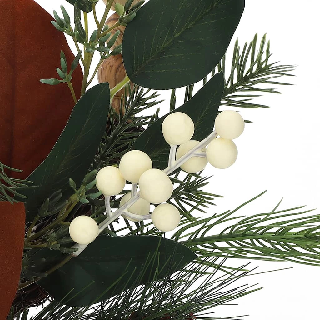 Brand new ✨ 24" Pine, Berry & Eucalyptus Bead Hoop Wreath by Ashland® ✨ 4 Brand new ✨ 24" Pine, Berry & Eucalyptus Bead Hoop Wreath by Ashland® ✨ - Image 2