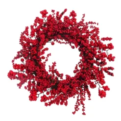 Promo ❤️ 21" Red Berry Wreath by Ashland® 🤩
