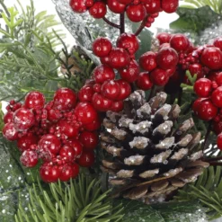 Discount 💯 13.5" Pine, Pinecone & Berry Arrangement by Ashland® ✔️ -Outlet Yuletide Joy Store 10698912 3