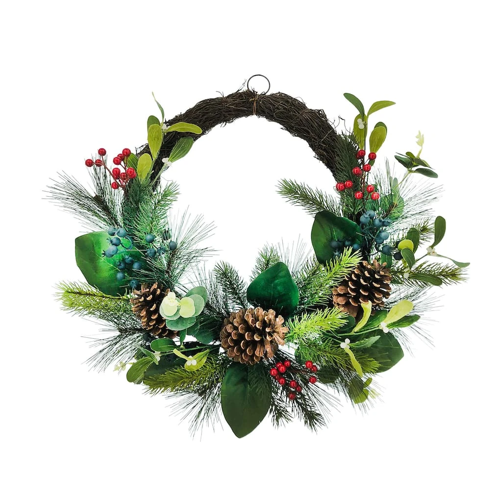Buy ✨ 24" Eucalyptus & Blueberry Half Wreath by Ashland® 🧨 3 Buy ✨ 24" Eucalyptus & Blueberry Half Wreath by Ashland® 🧨
