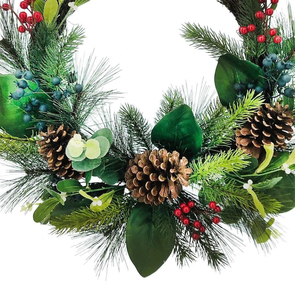 Buy ✨ 24" Eucalyptus & Blueberry Half Wreath by Ashland® 🧨 4 Buy ✨ 24" Eucalyptus & Blueberry Half Wreath by Ashland® 🧨 - Image 2