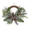 Outlet ⭐ 22" Icy Mixed Pine & Silver Berry Half Wreath by Ashland® 🌟
