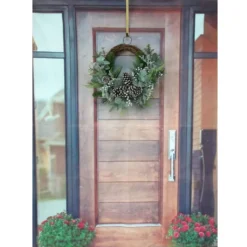 Outlet ⭐ 22" Icy Mixed Pine & Silver Berry Half Wreath by Ashland® 🌟 7 Outlet ⭐ 22" Icy Mixed Pine & Silver Berry Half Wreath by Ashland® 🌟 -Outlet Yuletide Joy Store 10698929 3