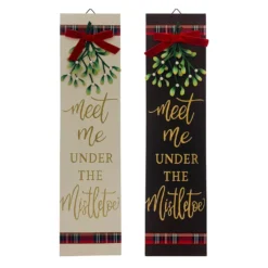 Brand new 💯 Assorted 24'' Meet Me Mistletoe Wall Sign by Ashland® 🎉