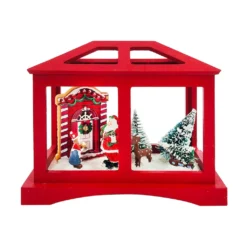 Flash Sale ⭐ 8'' Red House with Christmas Tree Tabletop Décor by Ashland® 🎁