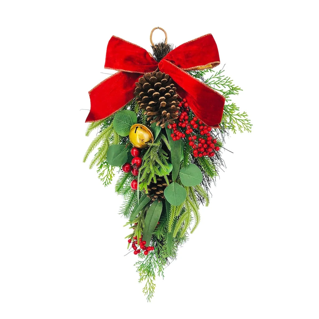 Best Pirce ✔️ 26'' Pine Berry Teardrop Wall Décor by Ashland® ✔️ 3 Best Pirce ✔️ 26'' Pine Berry Teardrop Wall Décor by Ashland® ✔️