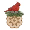 Brand new 🔔 7.5" Cardinal on Stump Tabletop Accent by Ashland® ⌛ -Outlet Yuletide Joy Store 10699000 1