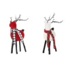 New 👏 Assorted 11" Deer with Scarf Tabletop Accent by Ashland® ❤️ -Outlet Yuletide Joy Store 10699015 1