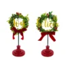 Budget 🛒 Assorted 10.8'' Wreath on Stand Tabletop Décor by Ashland® 🔥 -Outlet Yuletide Joy Store 10699023 1
