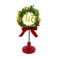 Budget 🛒 Assorted 10.8'' Wreath on Stand Tabletop Décor by Ashland® 🔥 -Outlet Yuletide Joy Store 10699023 3