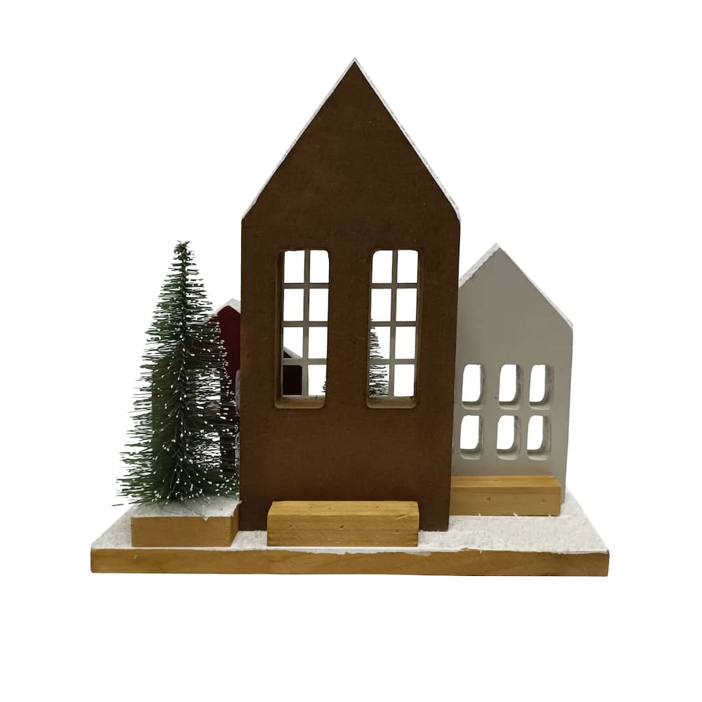 Flash Sale 😀 Assorted 9.5" ⌛ Christmas Cottage House by Ashland® ⭐ 4 Flash Sale 😀 Assorted 9.5" ⌛ Christmas Cottage House by Ashland® ⭐ - Image 2