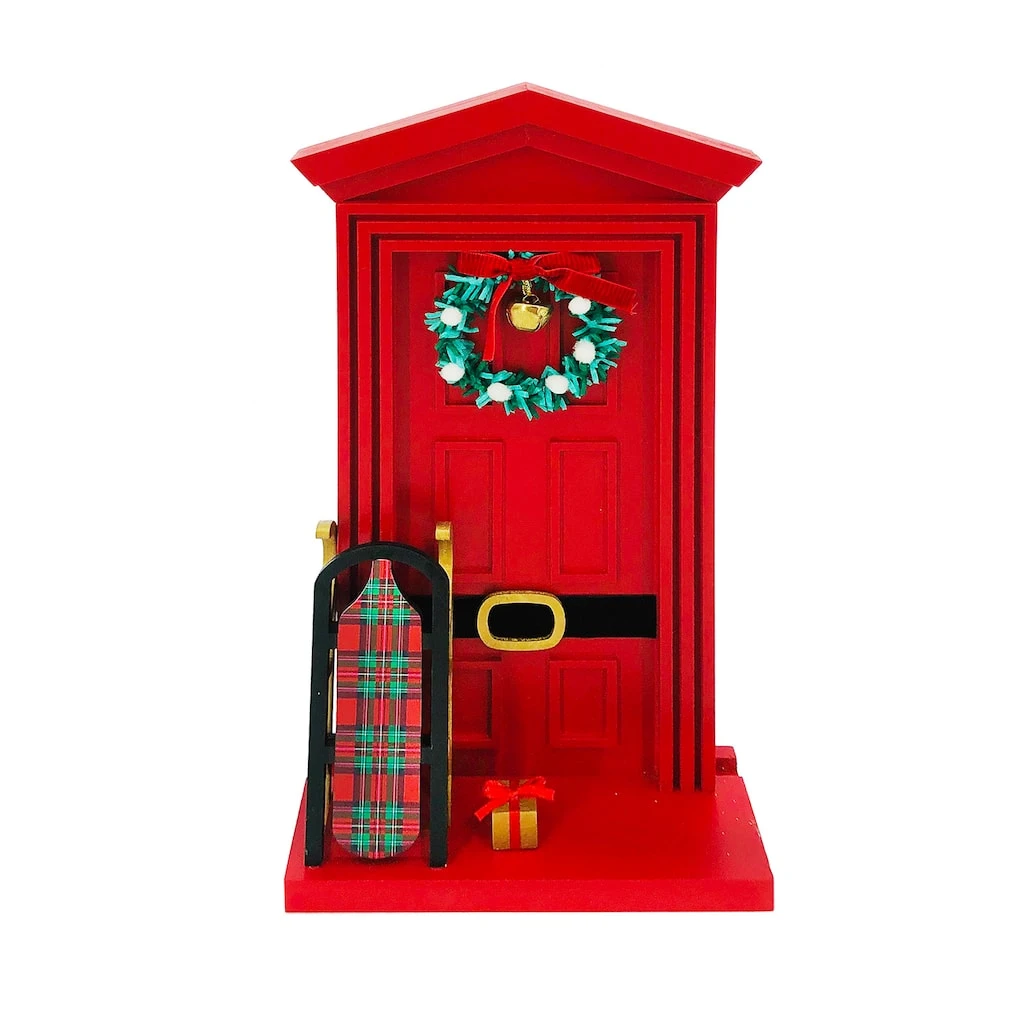 Best deal 🧨 Assorted 12.4'' Door with Santa Belt Tabletop Décor by Ashland® ✔️ 4 Best deal 🧨 Assorted 12.4'' Door with Santa Belt Tabletop Décor by Ashland® ✔️ - Image 2