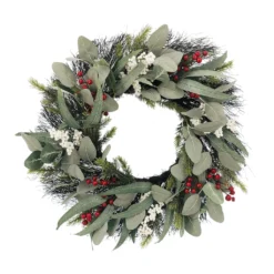 Cheap ❤️ 24" Eucalyptus & Berries Wreath by Ashland® 🥰