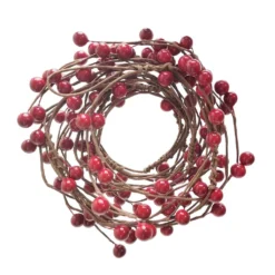 New ⌛ 5ft. Red Berry Coiled Garland by Ashland® 😀 -Outlet Yuletide Joy Store 10699053 5