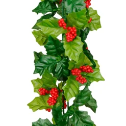 Outlet 🔥 6ft. Red Glitter Holly Berry Chain Garland by Ashland® 🎉
