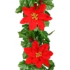 Best reviews of 😉 6ft. Red Velvet Poinsettia & Berry Chain Garland by Ashland® ⌛ -Outlet Yuletide Joy Store 10699066 1