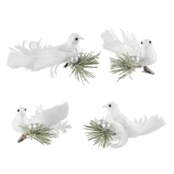 Best deal ⭐ White Doves on Frosted Pine Branch Accents by Ashland®, 4ct. 😍