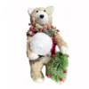 New ⭐ 9" Standing Bear Accent with ❤️ Christmas Foliage by Ashland® ❤️