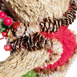 New ⭐ 9" Standing Bear Accent with ❤️ Christmas Foliage by Ashland® ❤️ -Outlet Yuletide Joy Store 10699090 3