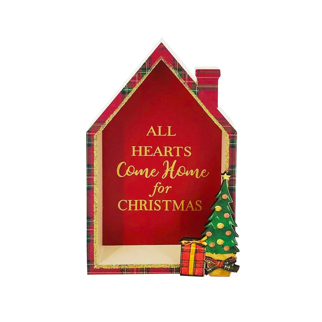 Wholesale ❤️ Assorted 8'' House 🎉 Christmas Tabletop Sign by Ashland® ✨ 5 Wholesale ❤️ Assorted 8'' House 🎉 Christmas Tabletop Sign by Ashland® ✨ - Image 3