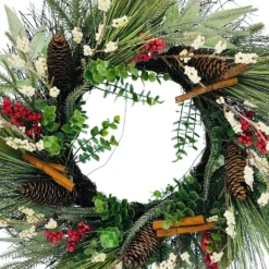 Flash Sale 😍 23" Berry & Cinnamon Stick Wreath by Ashland® 🔥 -Outlet Yuletide Joy Store 10699215 2