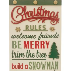 Buy ⌛ Christmas Rules Wall Sign by Ashland® 😍 5 Buy ⌛ Christmas Rules Wall Sign by Ashland® 😍 -Outlet Yuletide Joy Store 10699227 2