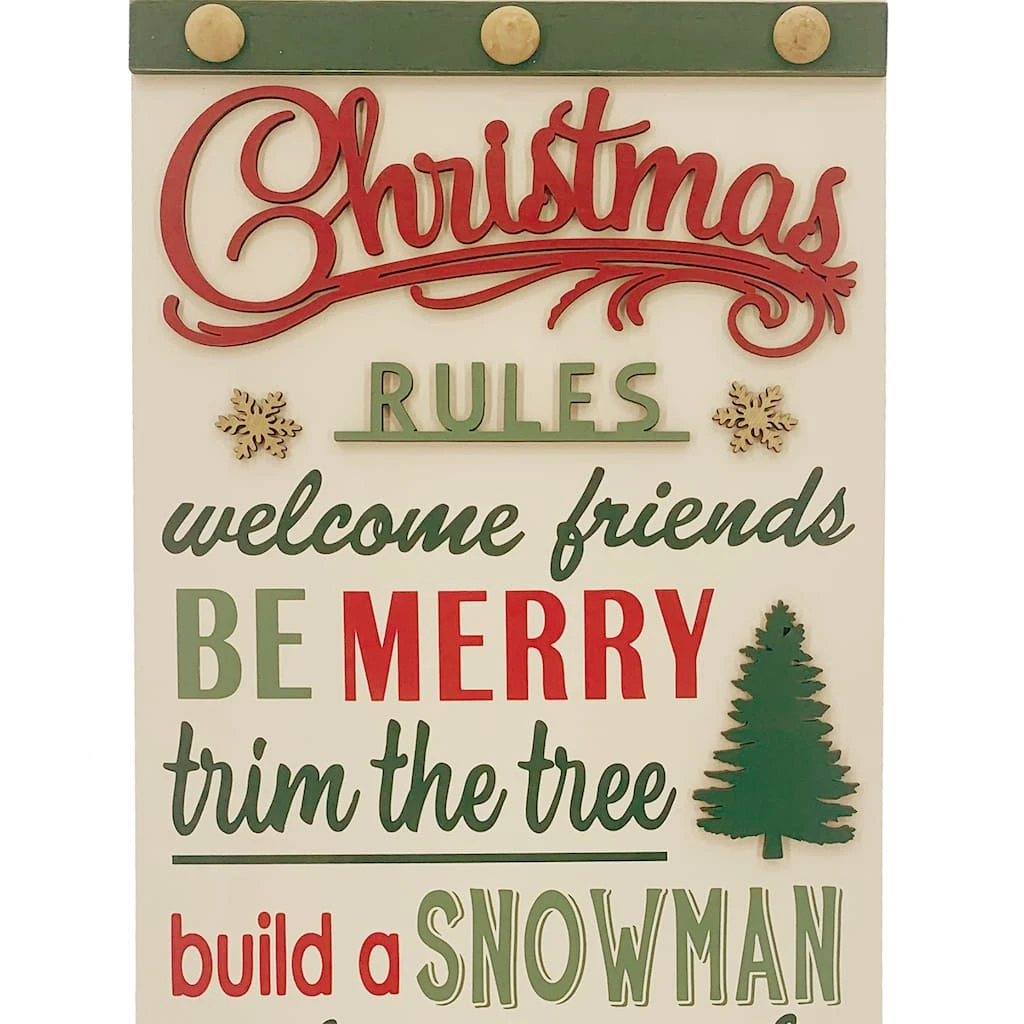 Buy ⌛ Christmas Rules Wall Sign by Ashland® 😍 4 Buy ⌛ Christmas Rules Wall Sign by Ashland® 😍 - Image 2