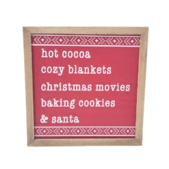 Promo 🤩 Red & White Fair Isle Christmas Tabletop Sign by Ashland® ✔️